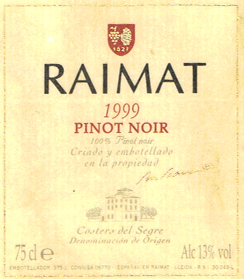 Raimat_Pinot-Noir-1999