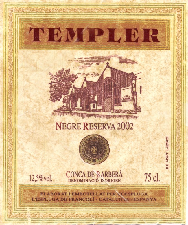 Coespluga_Templer-Negre-Reserva-2002