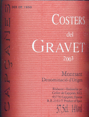 Celler-Capcanes_Costers-del-Gravet-2003