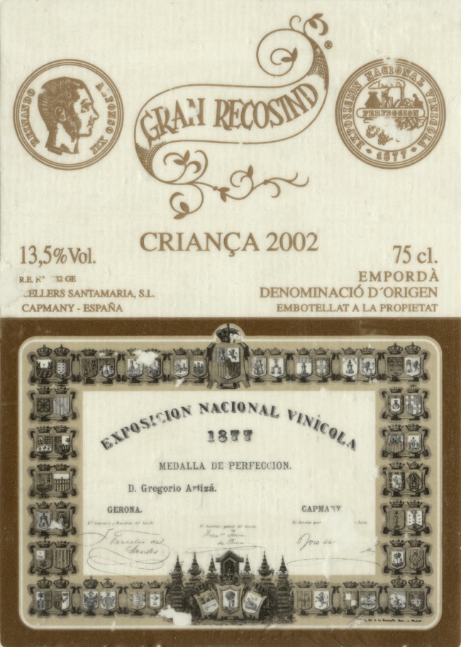 Cellers-Santa-Maria_Gran-Recosin-Crianca-2002