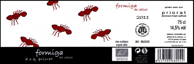 Domini de la Cartoixa_Formiga de Vellut 2011