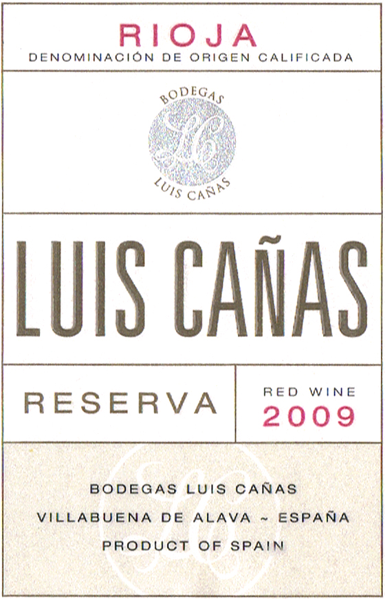 Bodegas Luis Cañas SL_Luis Cañas Reserva 2009